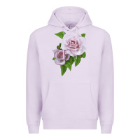 Lilac Silver Lining Rose Premium Hoodie - LillyAllenDesigns
