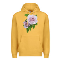 Mustard Silver Lining Rose Premium Hoodie - LillyAllenDesigns