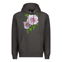 Smoke Silver Lining Rose Premium Hoodie - LillyAllenDesigns