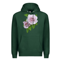 Sports Green Silver Lining Rose Premium Hoodie - LillyAllenDesigns