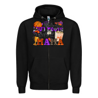 Black somebody's loud mouth basketball mama Zipper Hoodie - Zillion Design Studio