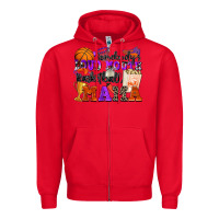 Red somebody's loud mouth basketball mama Zipper Hoodie - Zillion Design Studio