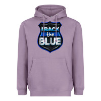 Lavender I back the blue 4th of July Heavyweight Hoodie - CowGirlArtShop