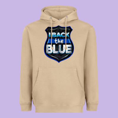 I Back The Blue 4th Of July Heavyweight Hoodie Designed By Cowgirlartshop