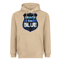 Mushroom I back the blue 4th of July Heavyweight Hoodie - CowGirlArtShop
