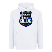 White I back the blue 4th of July Heavyweight Hoodie - CowGirlArtShop