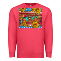 Cardinal american flag firefighter wife Premium Sweatshirt - HRA Design Shop