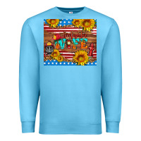 Ocean Blue american flag firefighter wife Premium Sweatshirt - HRA Design Shop