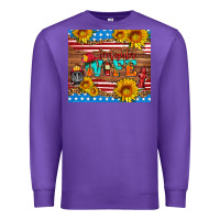 Purple american flag firefighter wife Premium Sweatshirt - HRA Design Shop