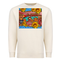 Sandshell american flag firefighter wife Premium Sweatshirt - HRA Design Shop