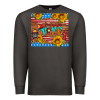 Smoke american flag firefighter wife Premium Sweatshirt - HRA Design Shop