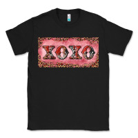 Black Xoxo cowhide and leopard Classic Tee - RanaPortraitStore