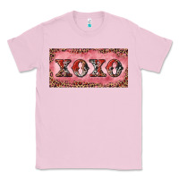 Bubblegum Pink Xoxo cowhide and leopard Classic Tee - RanaPortraitStore