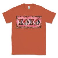 Copper Xoxo cowhide and leopard Classic Tee - RanaPortraitStore