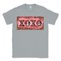 Heather Grey Xoxo cowhide and leopard Classic Tee - RanaPortraitStore