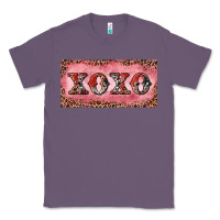 Lavender Xoxo cowhide and leopard Classic Tee - RanaPortraitStore