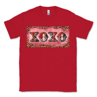 Red Xoxo cowhide and leopard Classic Tee - RanaPortraitStore