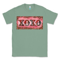 Sage Xoxo cowhide and leopard Classic Tee - RanaPortraitStore
