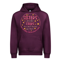 Mauve Wine sisters are like stars you can't always see them Urban Hoodie - MaliasSmallBusiness