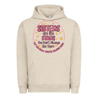 Pigment French Oak sisters are like stars you can't always see them Urban Hoodie - MaliasSmallBusiness