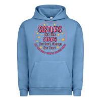 Pigment Pebble Blue sisters are like stars you can't always see them Urban Hoodie - MaliasSmallBusiness