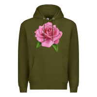 Army Green Perfume Delight Rose Premium Hoodie - LillyAllenDesigns