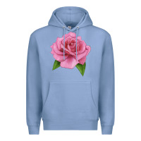 Colony Blue Perfume Delight Rose Premium Hoodie - LillyAllenDesigns