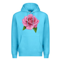 Ocean Blue Perfume Delight Rose Premium Hoodie - LillyAllenDesigns