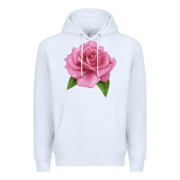 White Perfume Delight Rose Premium Hoodie - LillyAllenDesigns