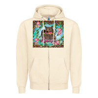 Sandshell Mama bear haunting fish floral Zipper Hoodie - RanaPortraitStore
