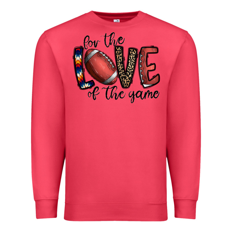 For The Love Of The Game Football Premium Sweatshirt by CowhideDigitalArt | Teevron