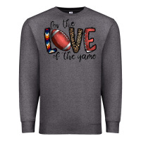 Charcoal Heather for the love of the game football Premium Sweatshirt - CowhideDigitalArt
