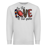 Dove Grey for the love of the game football Premium Sweatshirt - CowhideDigitalArt