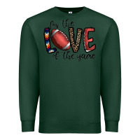 Sports Green for the love of the game football Premium Sweatshirt - CowhideDigitalArt