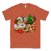 Copper santa and reindeer Classic Tee - Zillion Design Studio