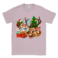 Lilac santa and reindeer Classic Tee - Zillion Design Studio