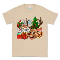 Mushroom santa and reindeer Classic Tee - Zillion Design Studio