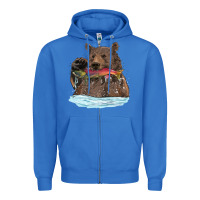 True Royal mama bear haunting fish Zipper Hoodie - RanaPortraitStore