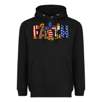 Black Faith USA flag sunflower Heavyweight Hoodie - Neo Western