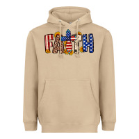 Faith Usa Flag Sunflower Heavyweight Hoodie | Teevron