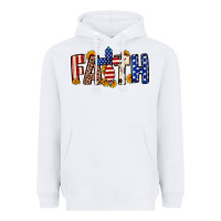 White Faith USA flag sunflower Heavyweight Hoodie - Neo Western