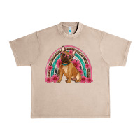 French Oak french bulldog floral rainbow Urban Heavy Tee - Artiststas