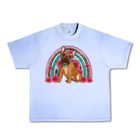 Grape Ice french bulldog floral rainbow Urban Heavy Tee - Artiststas