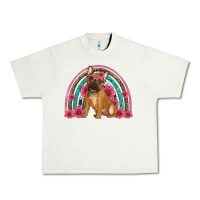 Pistachio french bulldog floral rainbow Urban Heavy Tee - Artiststas
