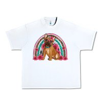White french bulldog floral rainbow Urban Heavy Tee - Artiststas