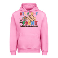 Fuchsia Pink his fight is my fight autism awareness Urban Hoodie - MaliasSmallBusiness