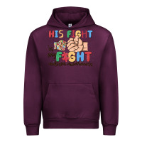 Mauve Wine his fight is my fight autism awareness Urban Hoodie - MaliasSmallBusiness