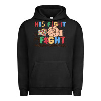 Pigment Black his fight is my fight autism awareness Urban Hoodie - MaliasSmallBusiness