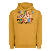 Pigment Peanut Butter his fight is my fight autism awareness Urban Hoodie - MaliasSmallBusiness