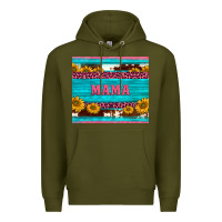 Army Green cowhide leopard sunflowers mama Premium Hoodie - BarkalooDesign